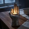 Hand Kerzenhalter Mystische Augen Designs Teelicht Strukturierte Oberfläche Dekoration