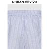 UR Women's 2025 Fall Striped Drawstring High-Waist Shorts