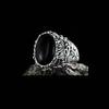 Punkboy Vintage Shaped Geometric Oval Black Glossy Men's Ring For Anniversary Party Wedding Male Rings Zircon Accessories 6-14