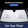 HXGR9 Thicken UV Resistance Car Sun Visor Sunshade Front Glass Sunscreen For Mercedes Benz W203 W204 W205 W176 W16 W177 W247 Accessory