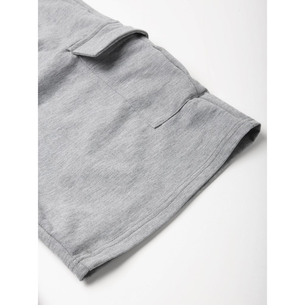 Men's Work Pants with Multiple Pockets Fitness Sports and Casual Five Quarter Pants, Plus Size Shorts