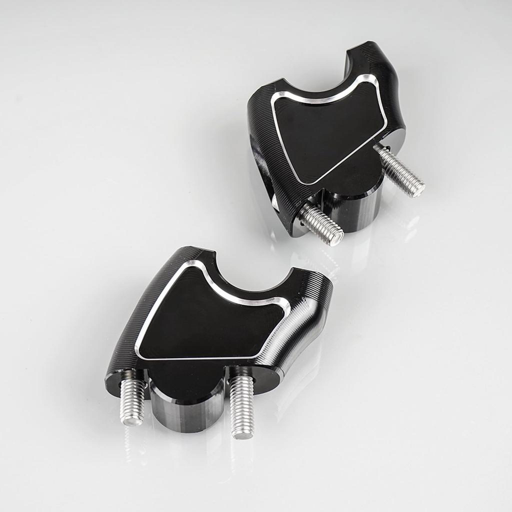 WOOGA Motorcycle Handlebar Risers 45mm Lossless Mount Aluminum Handlebar Raise 25mm Rearward Handlebar Height Up Adapter Fits Honda Rebel CMX 1100 CMX