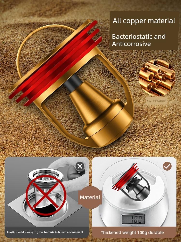 Floor Drain Deodorant Device Bathroom Sewer Deodorant Artifact Sealing Cover Toilet Anti-Odor Inner Core Deodorant Plug