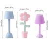 1:12 Dollhouse Miniature LED Night Light Floor Lamp Mini Desk Lamp Home Lighting Model Decor Toy Doll House Accessories Decor