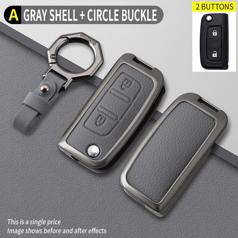 2023 Foton Aoling Suyun Pro Leather Key Cover for Men & Women, Oumake S1 Remote Control Holder with Buckle