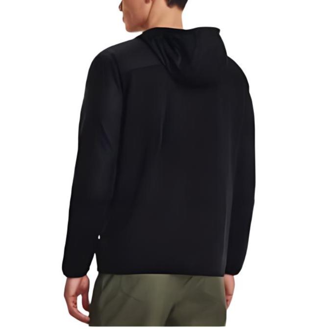 Under Armour Swacket Solid Color Outdoor Sports Hooded Jacket Men Tops Black 1382158-001