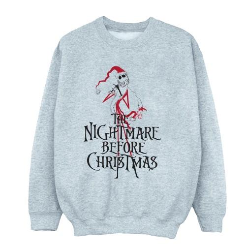 Disney Mens The Nightmare Before Christmas Santa Sweatshirt