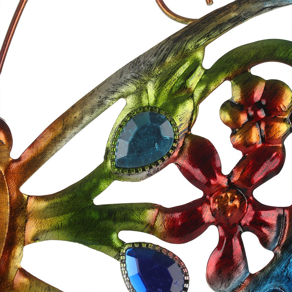 Large 3D Fence Ornament Metal Butterfly Wall Art Garden Decorative Hanging Sculpture