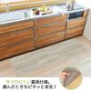 ZPAI Non-Wash Kitchen Mat Wipeable Wood Grain 45×180cm 6mm Thick PVC Cushion Waterproof Brown