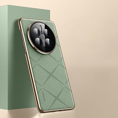 Luxe leren telefoonhoesje Huawei Mate 50 Pro Plating Camera Lens Ptotection Harde achterkant Case voor Huawei Mate 60 RS 50 40 Pro
