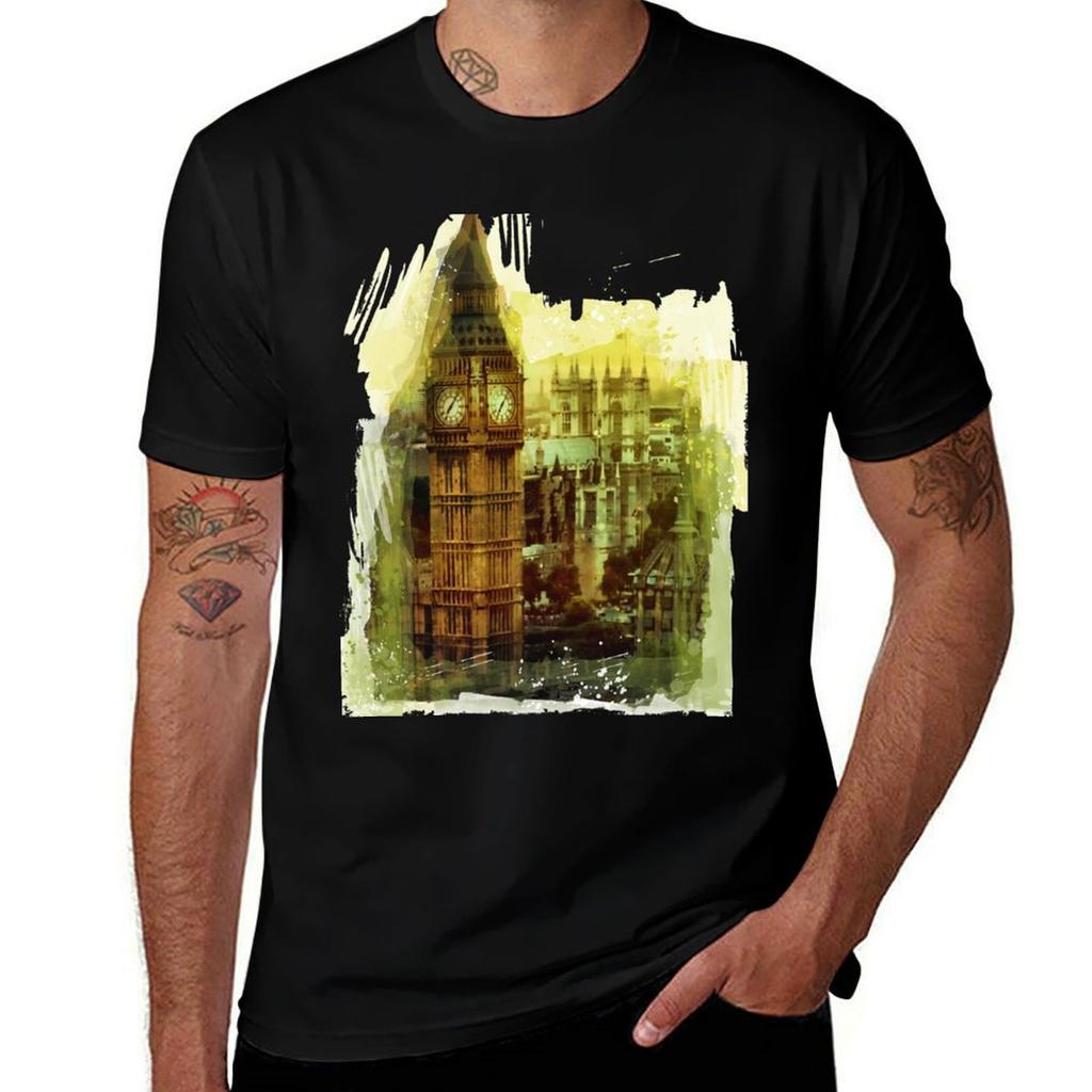 London Big Ben TShirt Soft AntiShrink Cotton Tee