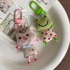 Cute Frog Pig Cat Pendant Keychain For Women Simple Design Phone Rope Chain Lovely Animal Bag Car Keyring Young Girls