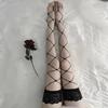 Sexy Hollowed-Out Big Mesh Socks High Tube Socks Seduction Lace Bottom Socks