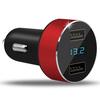 Dual Ports 3.1A USB Car Phone Charger 12V/24V Digital LED