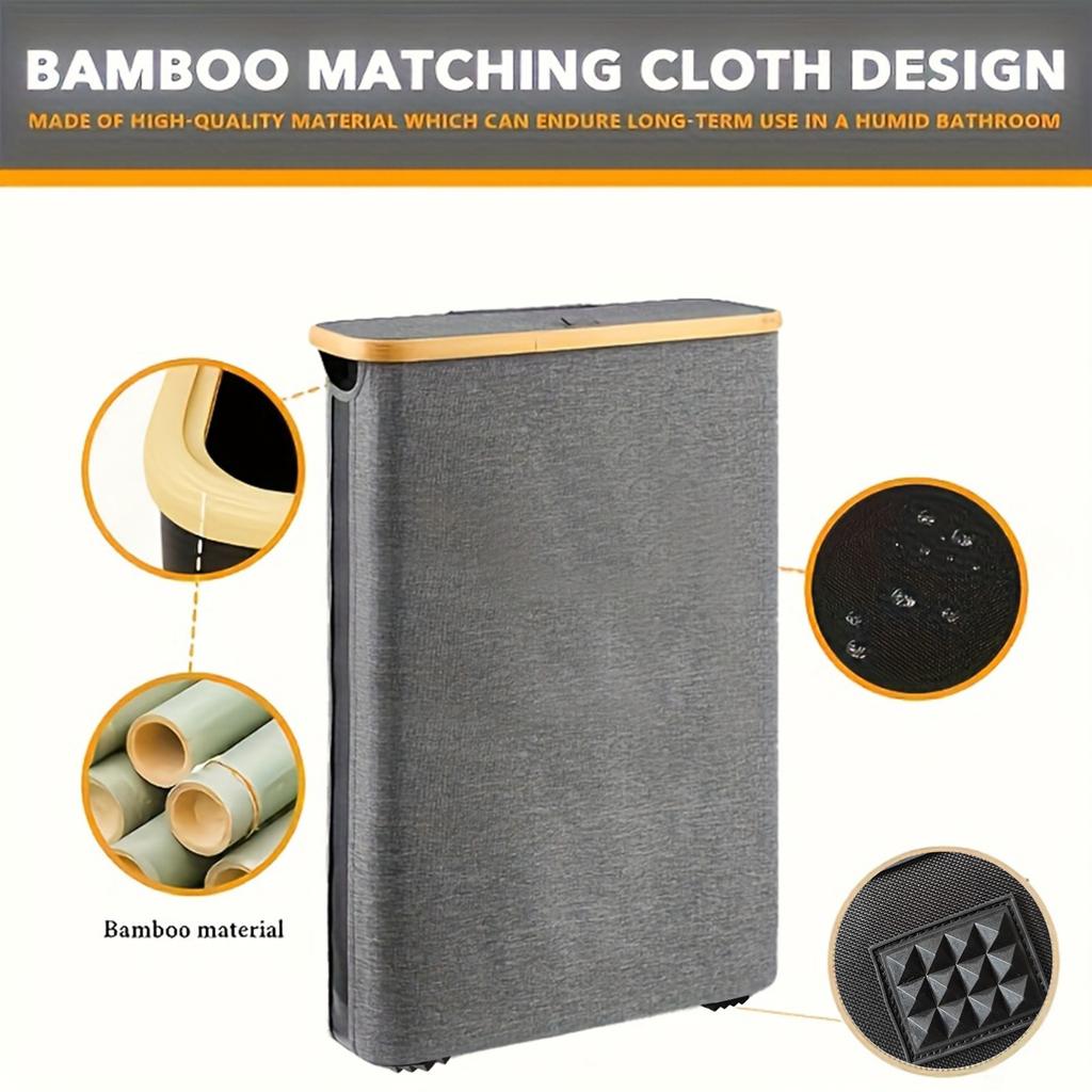 Multifunctional Storage Basket 600D Cationic Laundry Basket with Cover Foldable Toilet Paper Roll Storage Organizer Bag