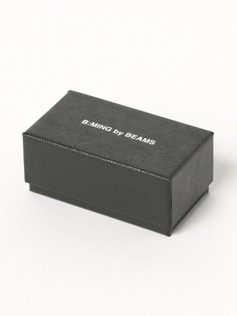 B:MING LIFE STORE by BEAMS Men's Silver Striped Tie Bar, One Size