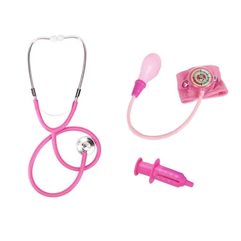Children Doctors Toy Pretend Play Toys Doctor Nurse Coat Simulated Stethoscope Role-playing Games Festival Gift for Kids TMZ