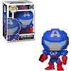 Funko Pop! Marvel Mech Captain America Collectible Figure 9 Cm Multicolour