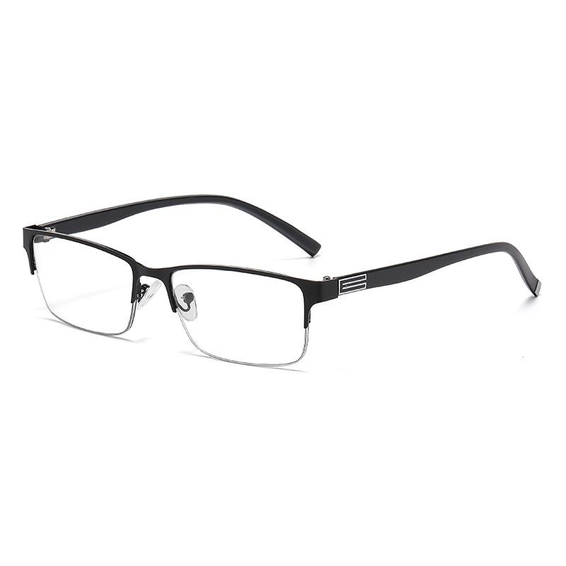 Multi Purpose Light-sensitive Color Changing Half Frame Business Glasses Frame With Automatic Zoom Presbyopia Glasses 809