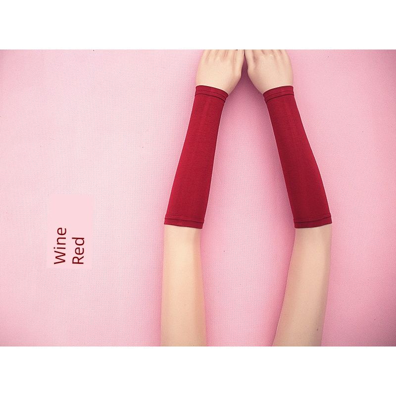 

Sun Protection Oversleeve for Men and Women Elbow Pad Small Arm Sleeve Scar Covering Tattoo Birthmark Arm Athletic Wristguards Fashion Wristband Burgundy S