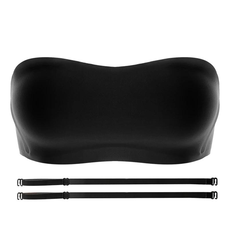 

CINOON сексуальный бюстгальтер без бретелек для женщин невидимая трубка бесшовный дышащий беспроводной свадебный бюстгальтер пуш-ап бюстгальтеры женское нижнее белье XL