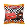 Custom Cartoon Lighting McQueen Cushion Cover 45x45cm Cute Cars Velvet Nordic Pillow Cases for Sofa Home Decor