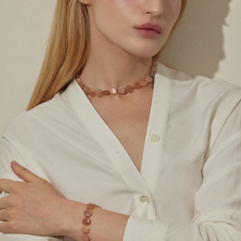 Lieblingsnomen Herzstein-Armband_Weiß