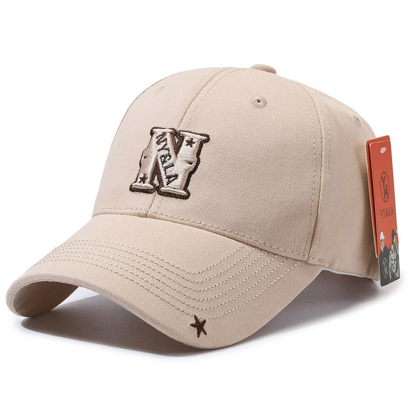 New Baseball Cap Sun Cap Letter N Brim Pentagram Cap Sunscreen Versatile Fashion Sports