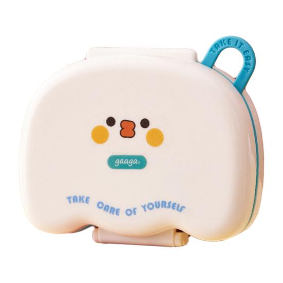 

Pill Box Triple Sealing Moisture-Proof Pill Organizer with Independent Compartments Portable Cloud Shape Divided Pill Container with DIY Custom C