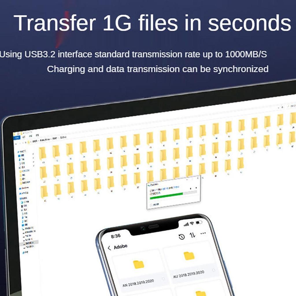 USB3.2 10Gbps Cable USB A To Type-C 3.2 Data Transfer USB C SSD Hard Disk Cable 3A 60W Quick Charge 3.0 Charge Cable