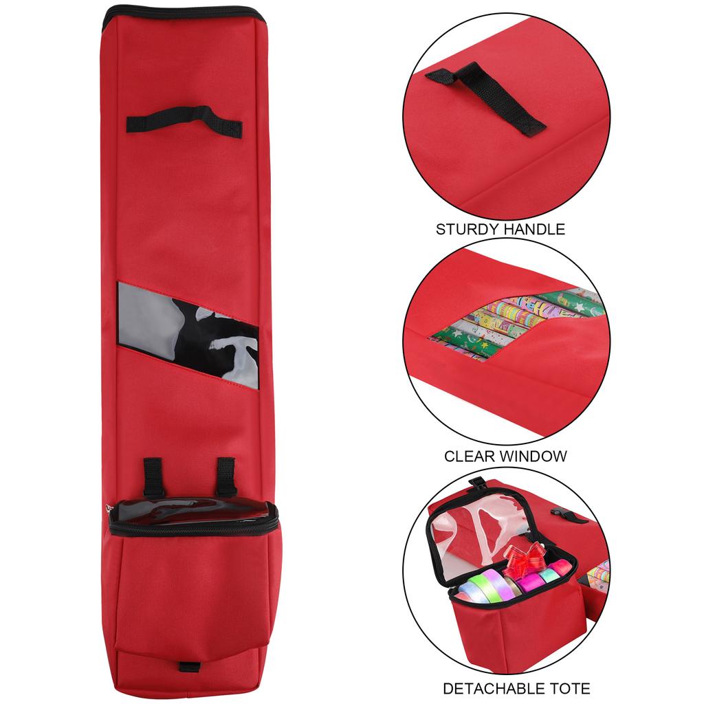 wrapping paper and ribbon organizer