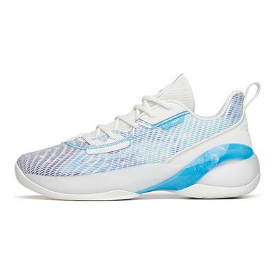 Light Cavalry 7 Abrasion Resistant Slip Resistant Low Top Performance Basketball Shoes Men's White Blue 112221606-5