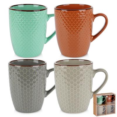 4x Kleurrijke Mokken voor Koffie, Thee, Kruiden Mokkenset Cadeaumok