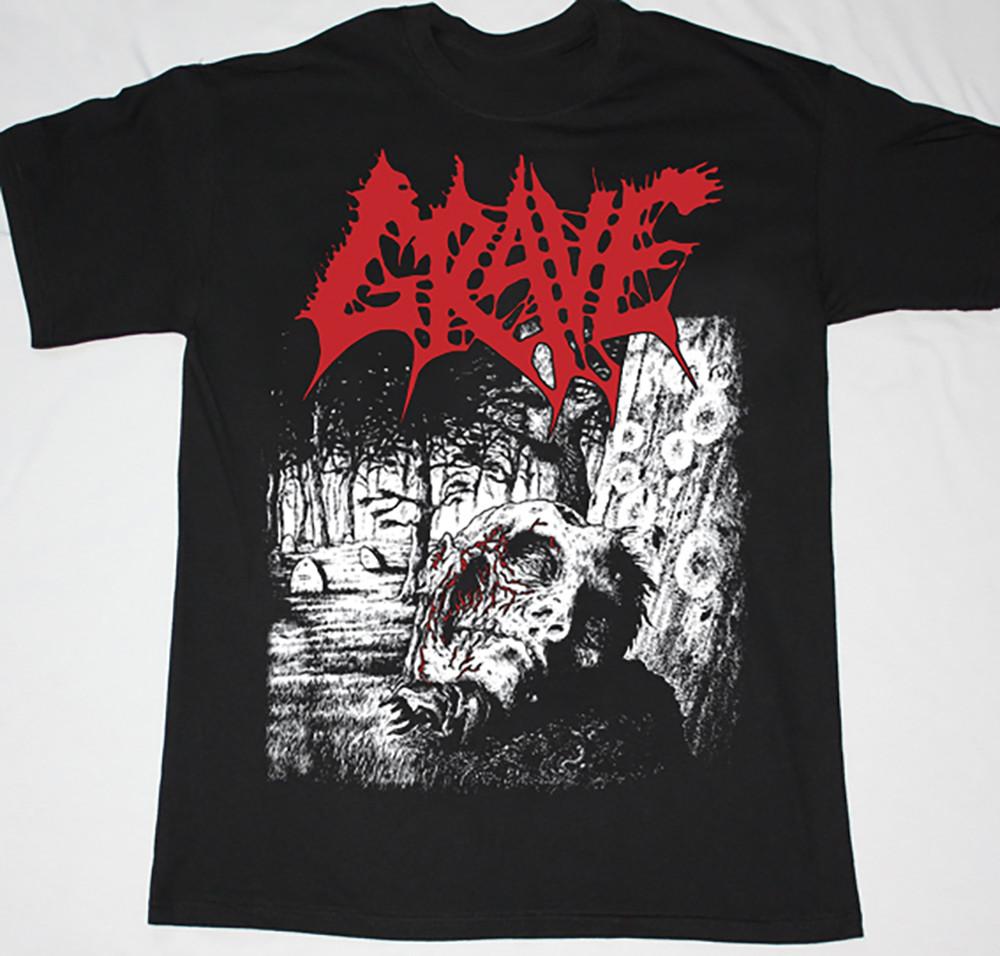 Коллекция Grave Band Хлопок Подарок Для Фаната S-2345XL Черная Футболка Унисекс Футболка XL