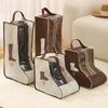 Portable Waterproof Rain Boots Travel Storage Bag Dustproof Zipper Pouch Organizer