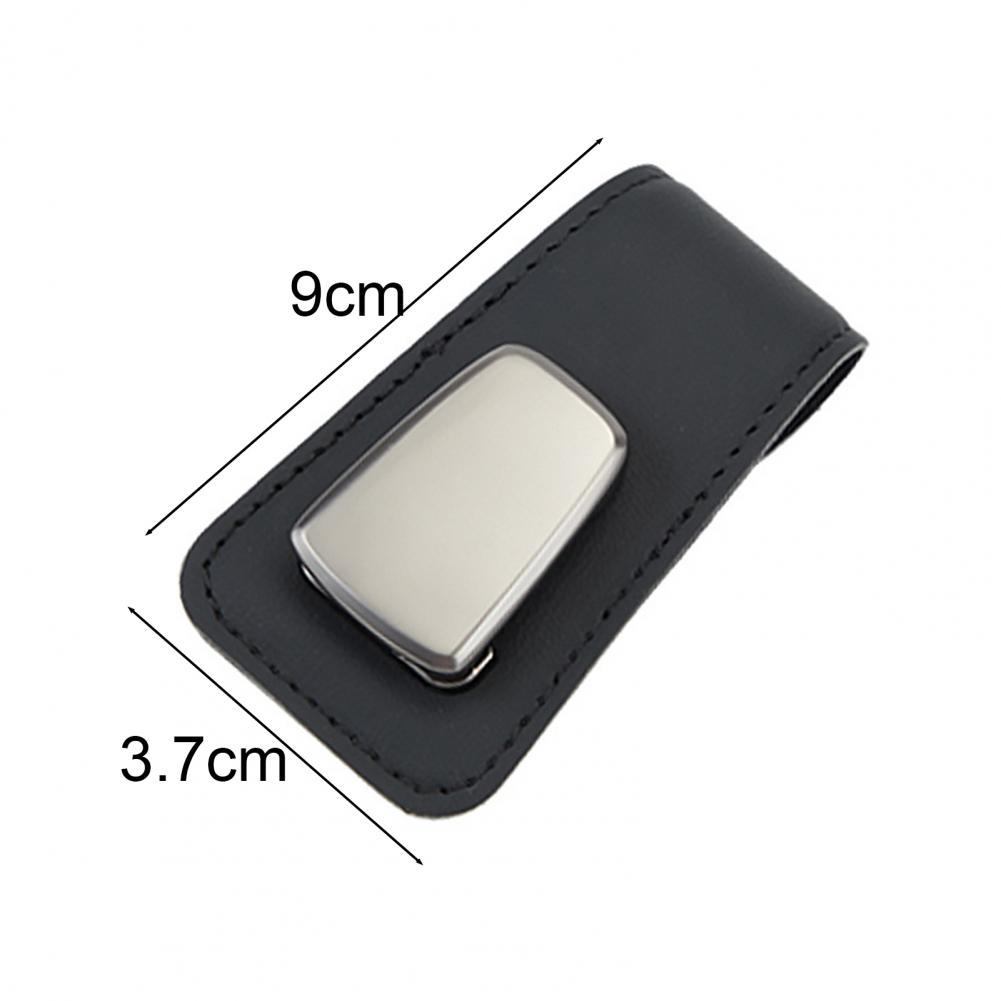 Magnetic Leather Eyeglass Hanger Clip Universal Car Sunglasses Holder Magnetic Eyeglass Hanger Clip For Cars Ticket Card Clip