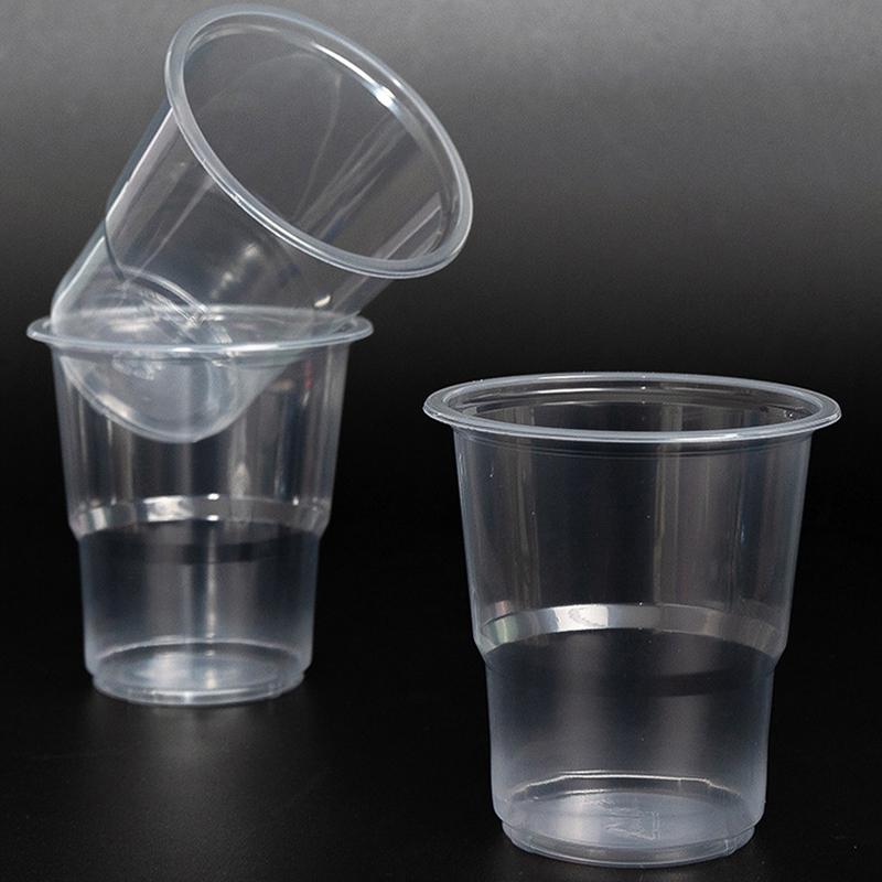 Vienkartiniai aukštai temperatūrai atsparūs plastikiniai puodeliai Namų apyvokos skaidrūs sutirštinti gėrimo puodeliai