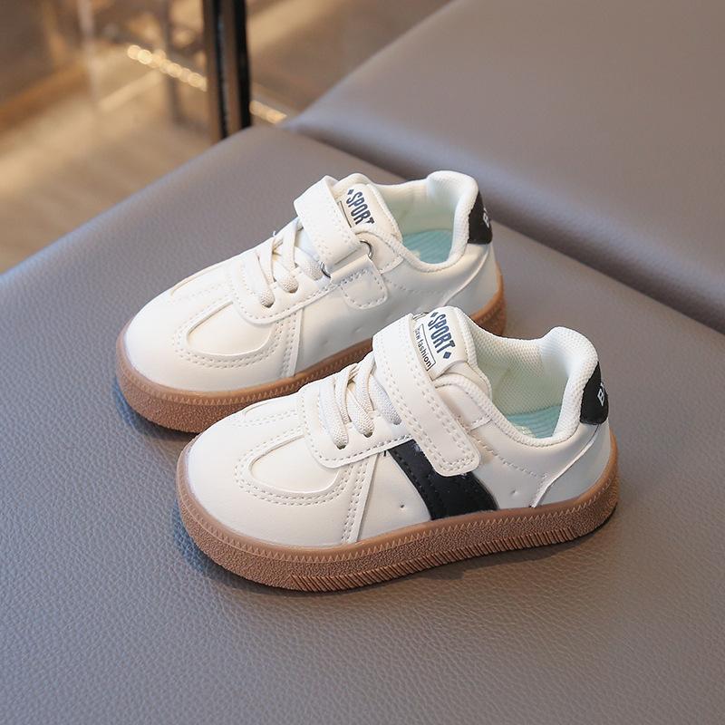 Children's board shoes men's and girls' sports shoes soft-soled casual shoes 2025 spring new little white shoes German training shoes children's shoes