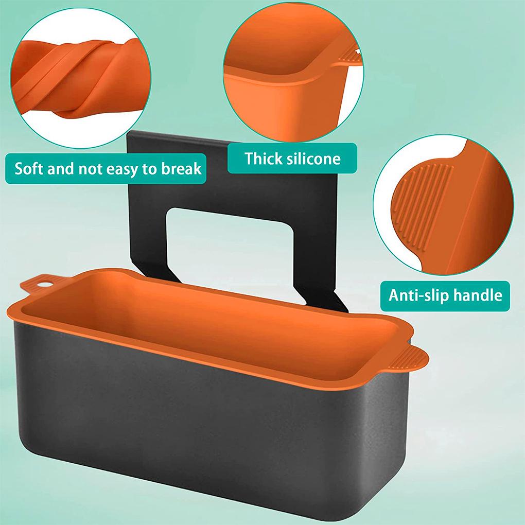 Accessoires de Grill en Silicone Durables et Résistants à la Chaleur Doublure de Four Bac Récupérateur Grill en Silicone pour Plat à Four