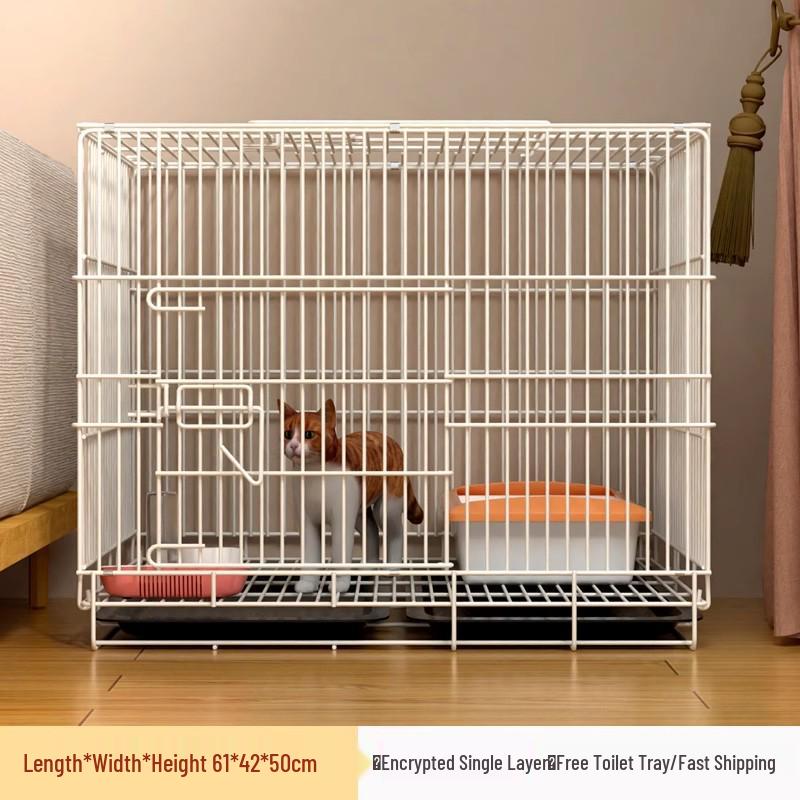 Large Indoor Rabbit Cage with Automatic Manure Cleaning for Household Use