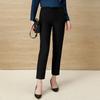 Trojman Women's Black Cropped Suit Pants