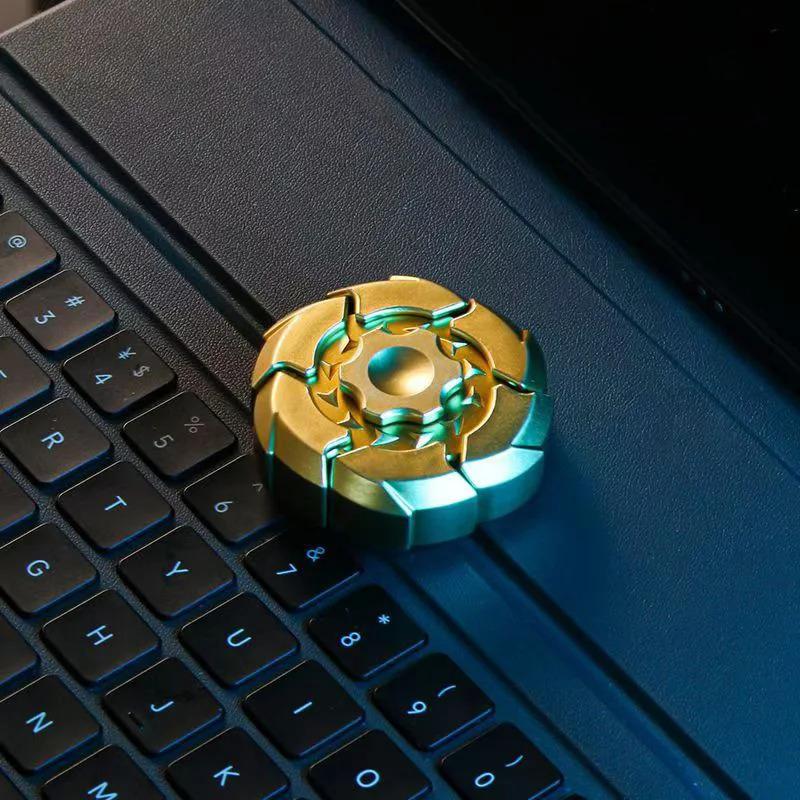 Silent Spinning Gyro Toy Magnetic 360° Rotating Gyroscope with Fluid Bearings Stress Relief Sensory Fidget Toy for Adults