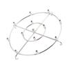 Fryer Skewer Stand Stainless Steel Vertical Grill Rack with Skewers Heat Resistant Kitchen Fryer