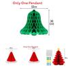 Christmas Party Decor 3d Honeycomb Hanging Decorations For Winter Holiday Celebrations