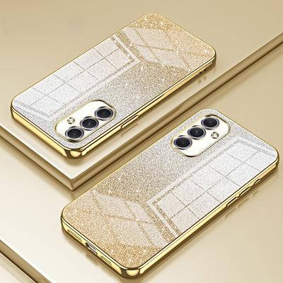 Glitter Plating Case For Samsung Galaxy A15 A25 A35 A55 A05 A05S A54 A34 A14 A24 A04S A13 A53 A23 A33 A12 A52 A72 S21 S23 FE S24 Ultra Plus Back Cover