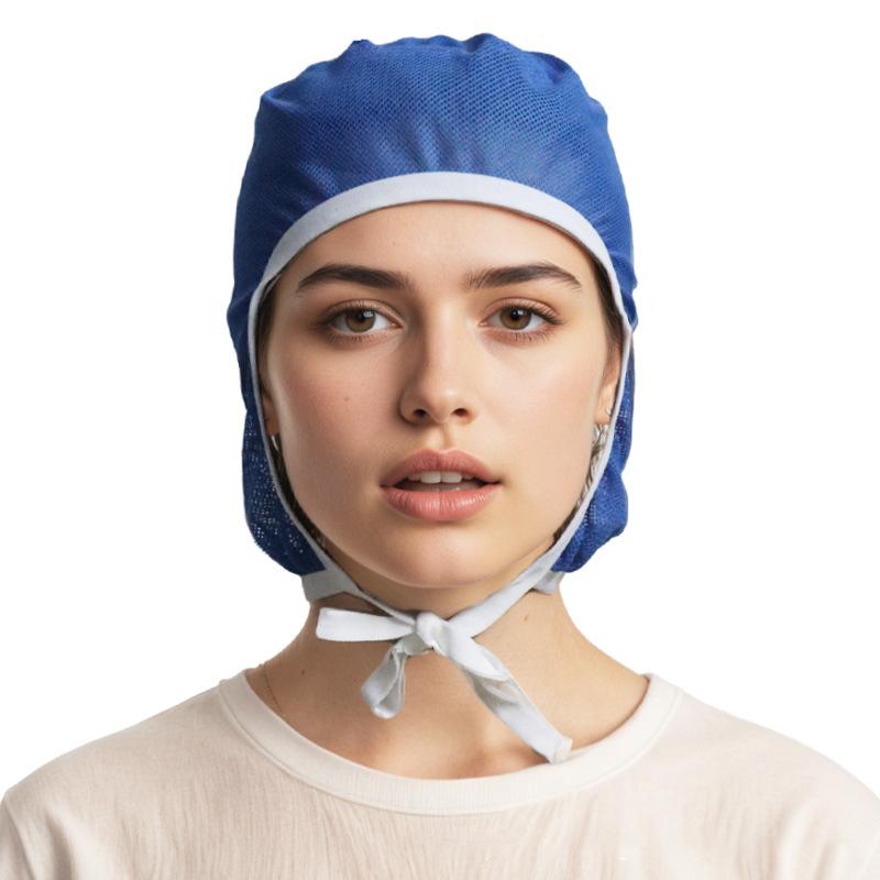 Anti-Hair Loss Food Processing Cap Workshop Staff Breathable Design Lightweight for Factory Restaurant Kitchen Work Use