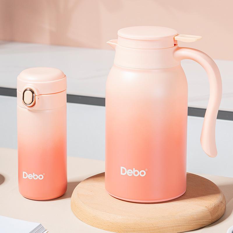 Debo Stainless Steel Kettle & Thermos Cup Set - 304 Grade with Gift Box