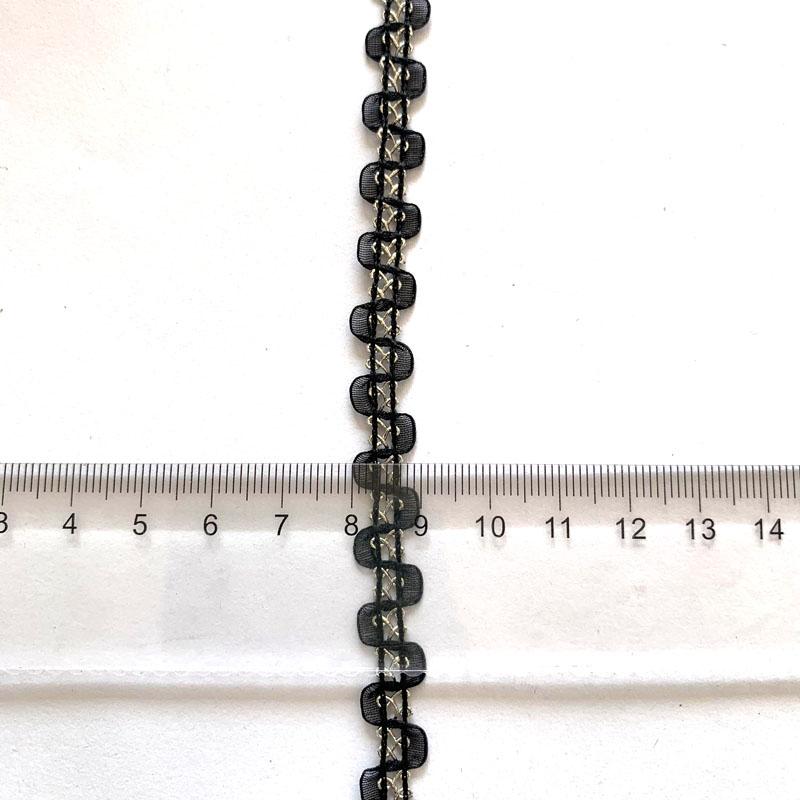 4 m/13,12 ft weißer Organza-Spitzenbesatz mit dünnem Faden, geflochtener Tausendfüßler-Bandbesatz, geschwungener Stoff für Hochzeit, Basteln, DIY, Tasche, Kleid, Nähzubehör, Dekorieren