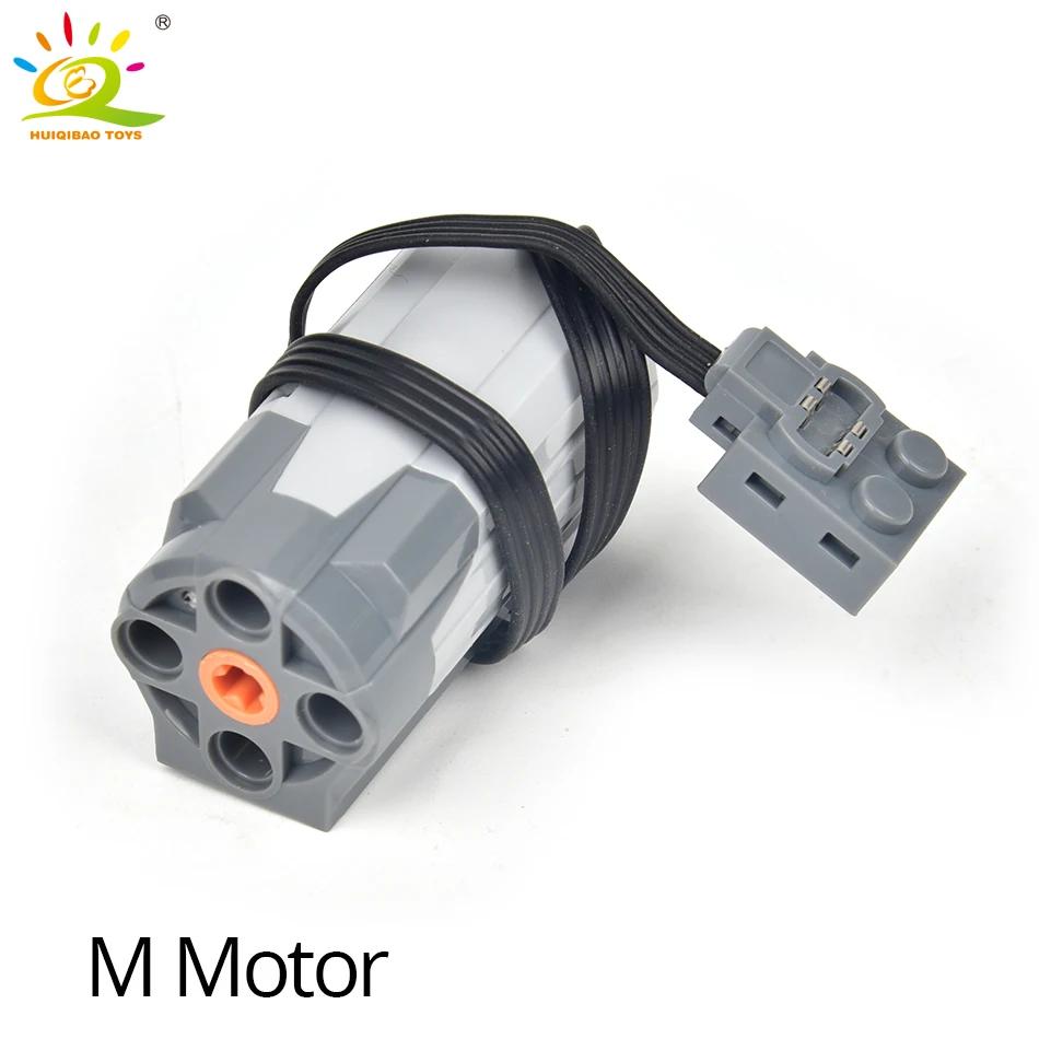 MOC Technical Power Function Train M L XL Motor IR Building Blocks High Tech Parts Bricks DIY Car Truck Construction