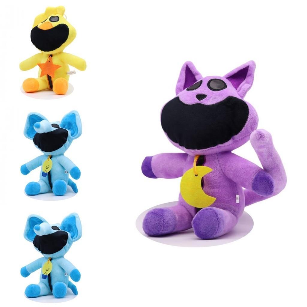 Poppy Playtime Smiling Critters Plush Toys 30cm Purple Laying Position Super Soft Short Plush Animal Collection